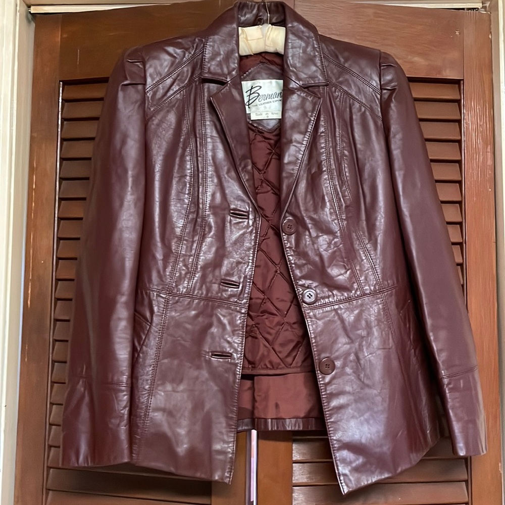 Berman's Brown Leather Jacket